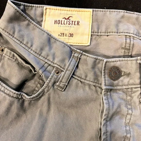 Hollister grey denim jeans size 28/30 - Picture 3 of 3